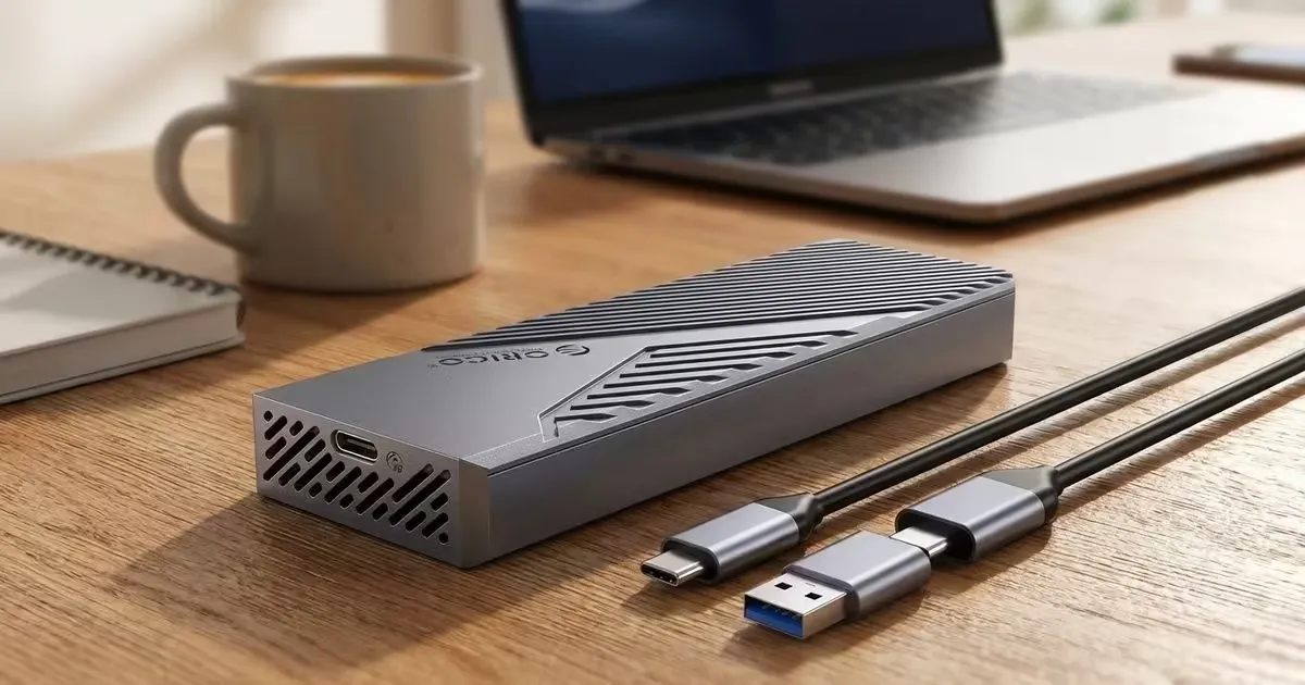 Orico ORICO-CNM2-U4-GY-BP USB4 M.2 NVMe SSD Enclosure - 40Gbps