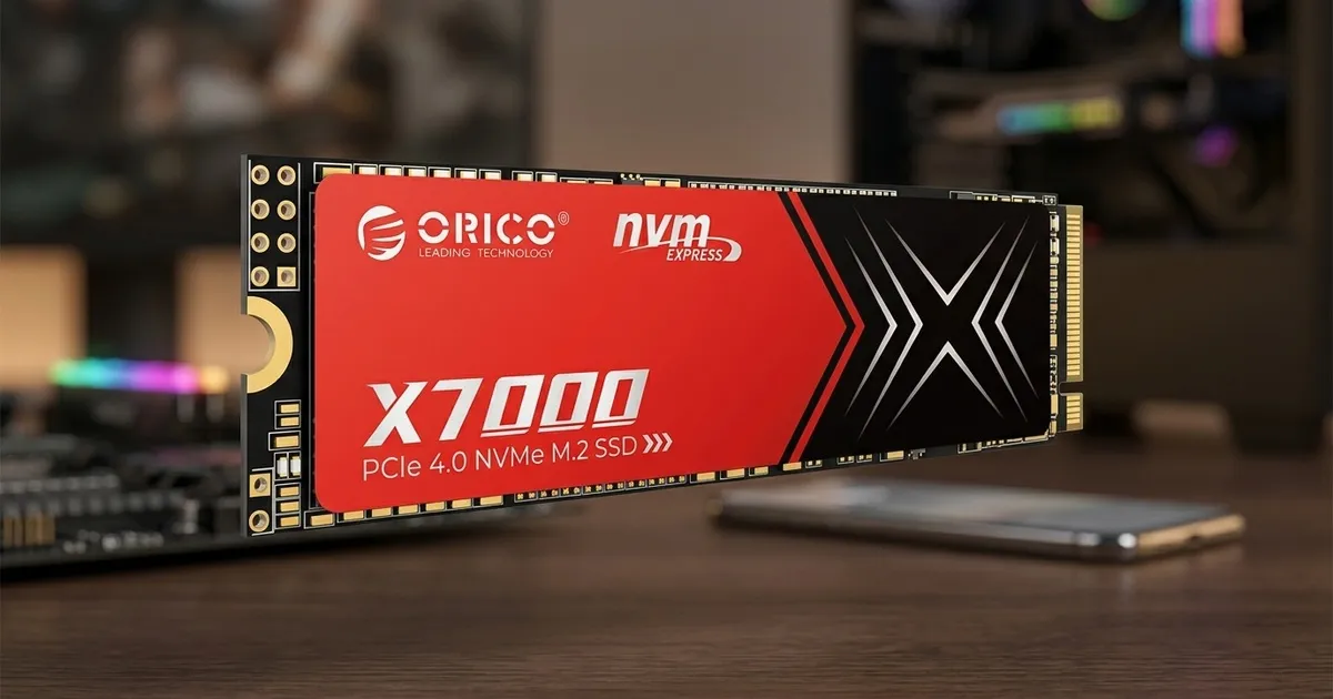 Orico X7000 1TB NVMe SSD PCIe Gen4 M.2 2280 | Evetech