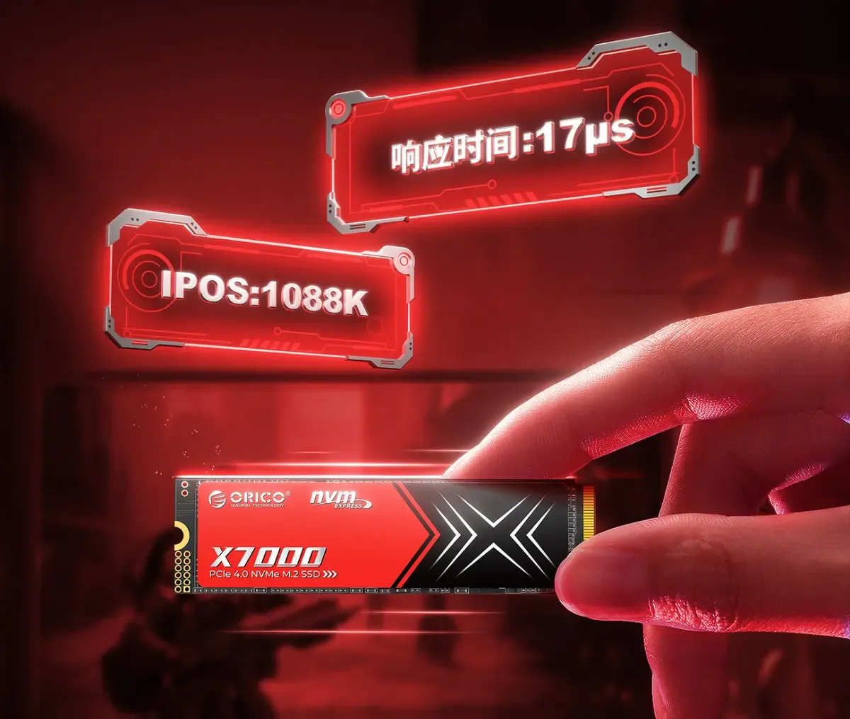 Orico X7000 2TB NVMe SSD PCIe Gen4 M.2 2280 | Evetech