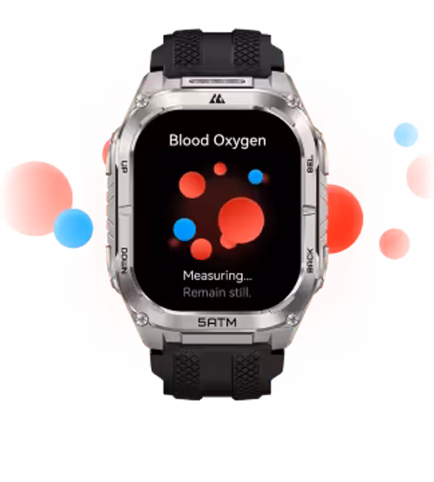 KOSPET TANK M4C measuring blood oxygen levels for respiratory insights