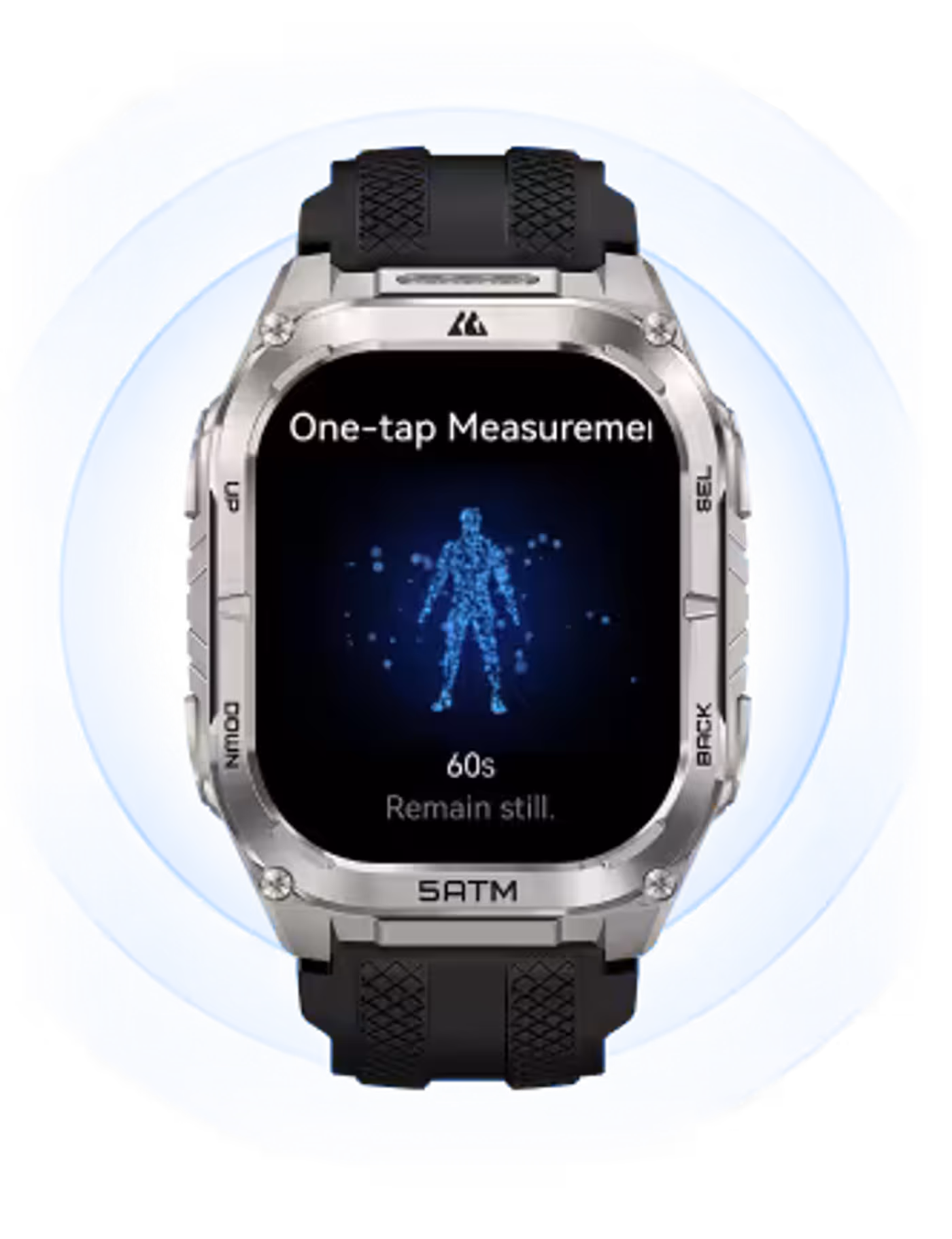 KOSPET TANK M4C performing one-tap health and wellness measurement