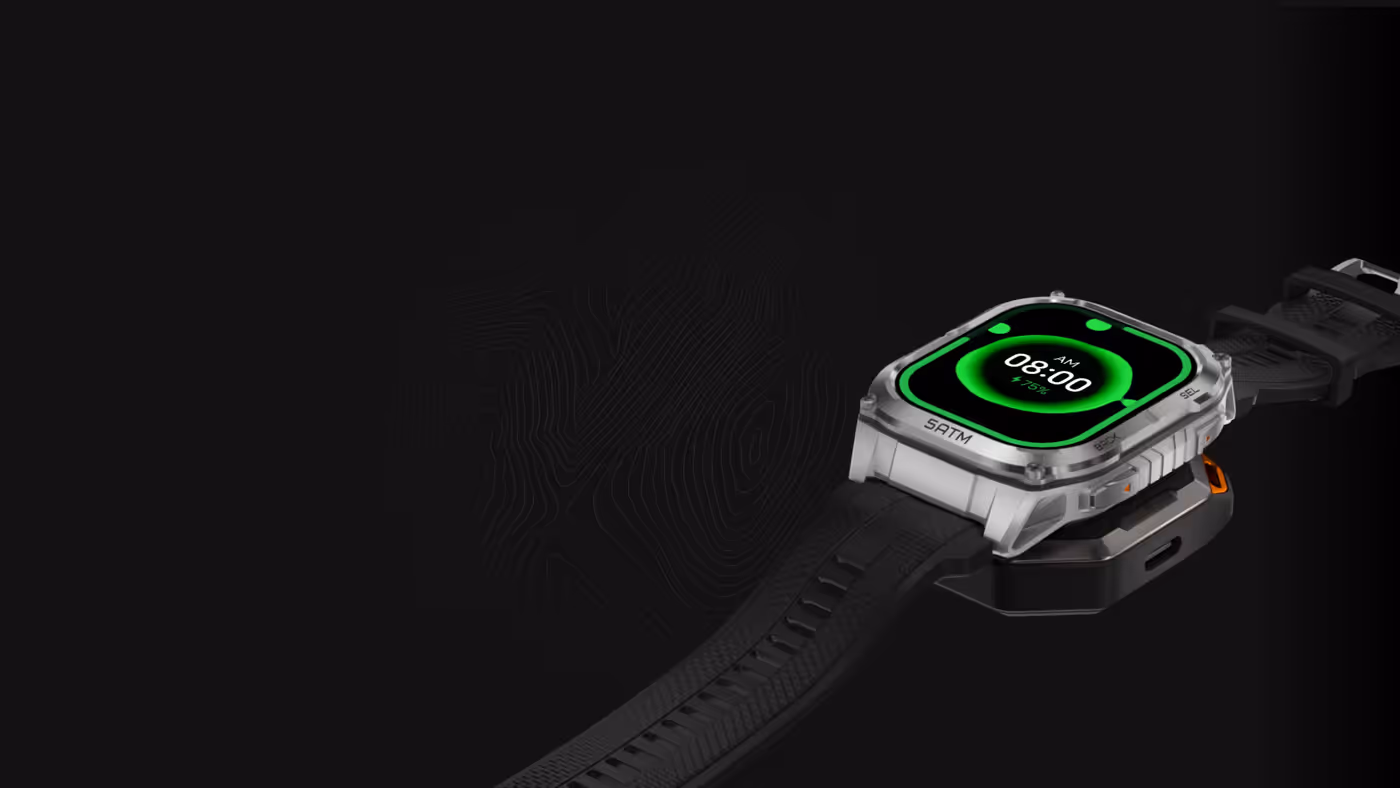 Battery life statistics for the KOSPET TANK M4C smartwatch