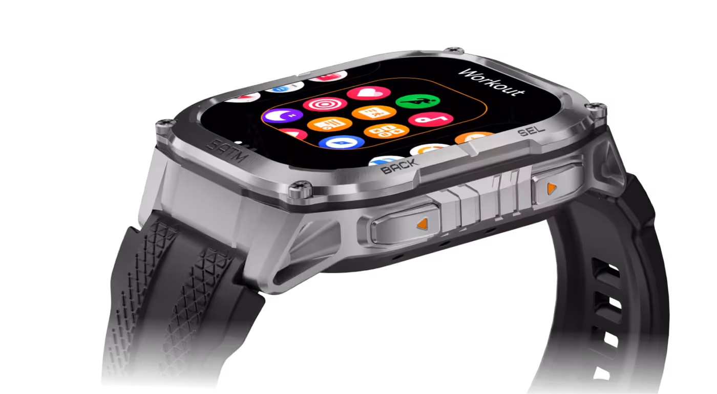 Apexmove App interface managing watch settings and fitness data