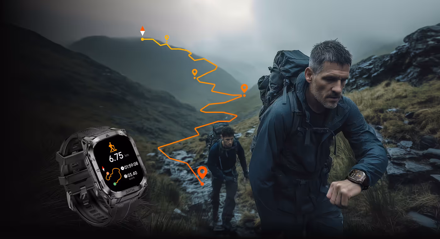 KOSPET TANK M4C showing accurate GPS route tracking