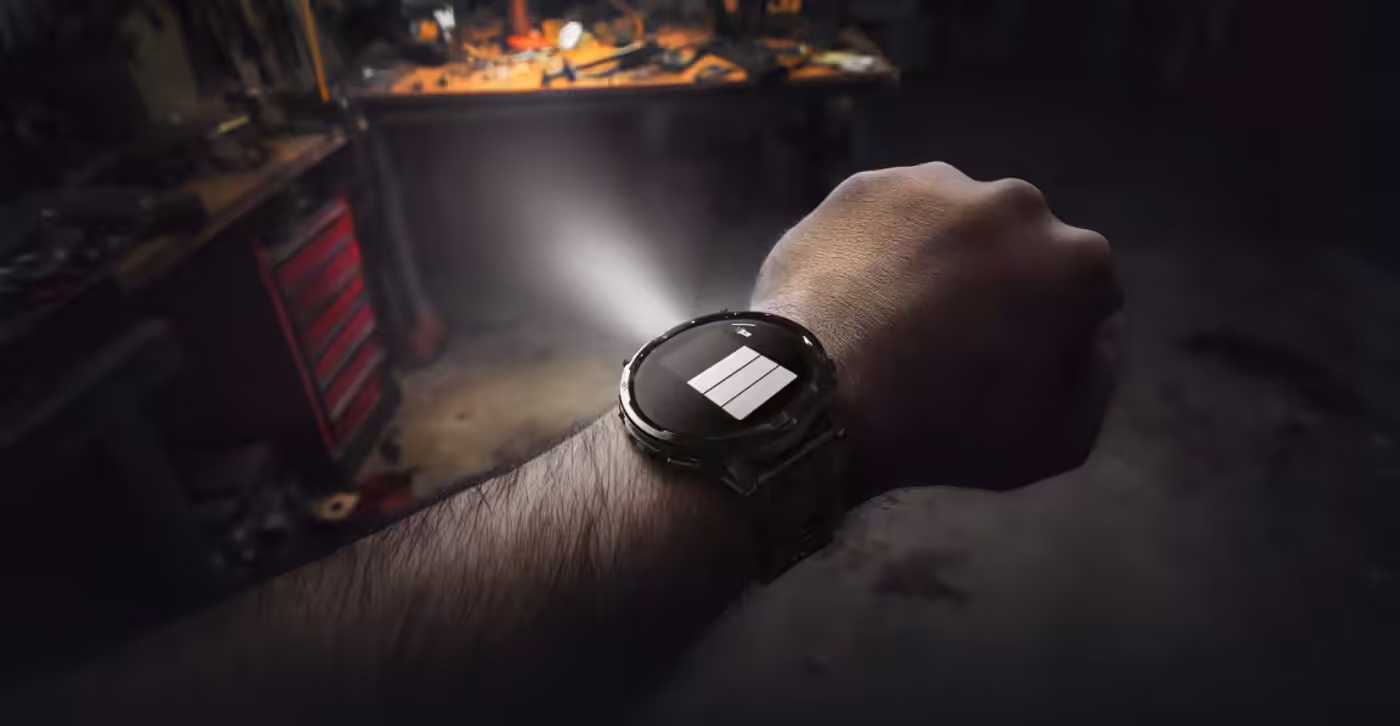 Integrated LED light for better visibility in low light