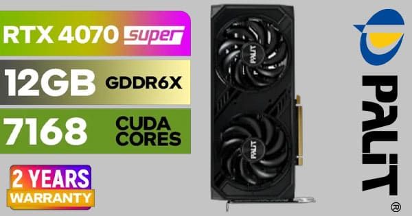Buy Palit GeForce RTX 4070 Super Dual 12GB GDDR6X - High