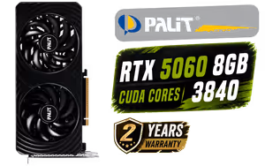 Palit GeForce RTX 5060 Dual 8GB GDDR7 Palit GeForce RTX 5060 Dual 8GB GDDR7 - Image 1
