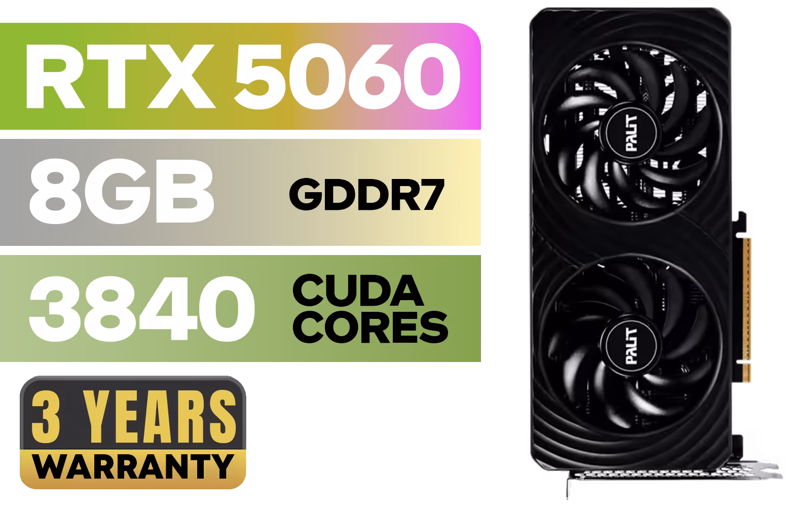 Palit GeForce RTX 5060 Dual 8GB GDDR7