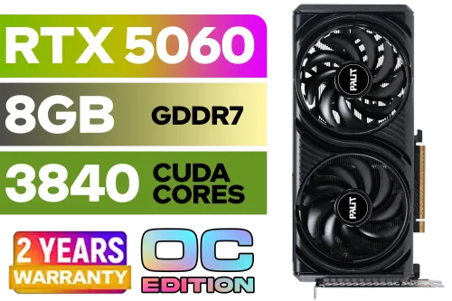 Palit GeForce RTX 5060 Infinity 2 OC 8GB GDDR7 - Image 1