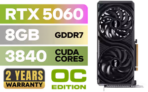 Palit GeForce RTX 5060 Infinity 2 OC 8GB GDDR7 - Image 1