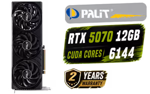 Palit GeForce RTX 5070 Infinity 3 12GB Graphics Card - Image 1