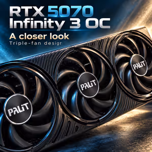 Palit GeForce RTX 5070 Infinity 3 12GB OC GPU - image 3