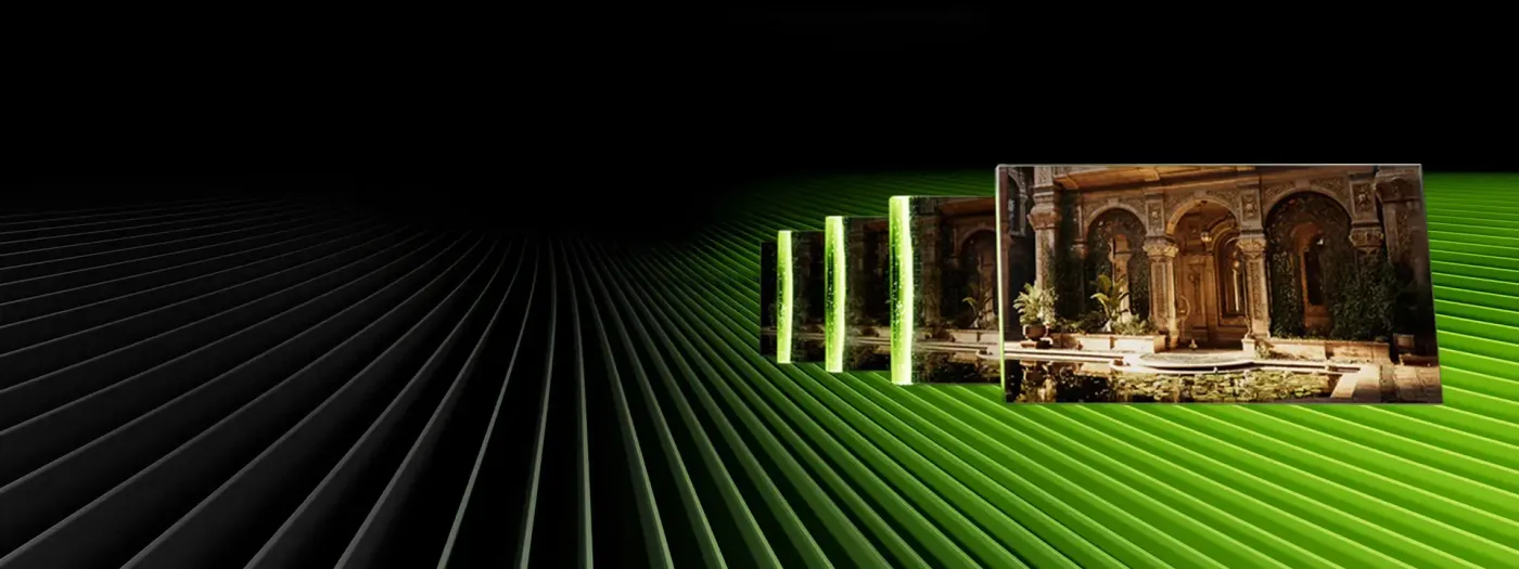 Graphic demonstration of AI performance enhancements on the Palit GeForce RTX 5070