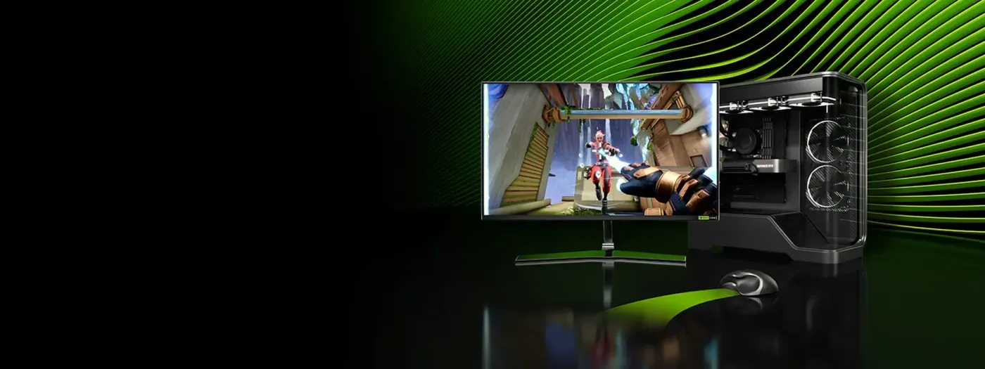 Visual representation of NVIDIA Reflex 2 technology optimizing system responsiveness