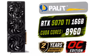 Palit GeForce RTX 5070 Ti GamingPro-S OC 16GB GDDR7 GPU - image 1