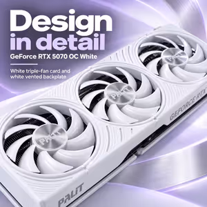 Palit GeForce RTX 5070 OC 12GB White GPU - image 5
