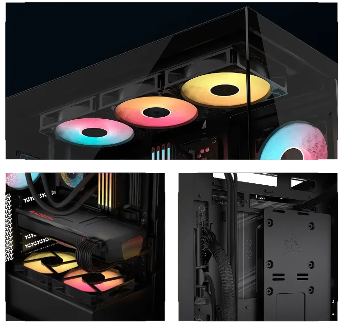 3500X RS-R ARGB case showcasing versatile build compatibility with E-ATX motherboards