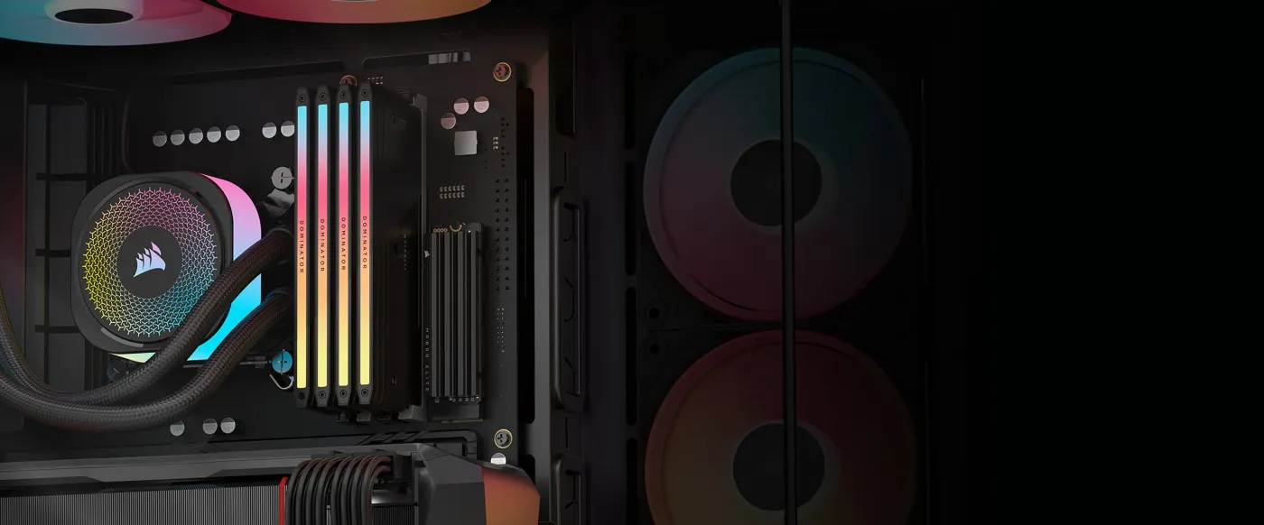 PC case with reverse motherboard support for cable-free front view