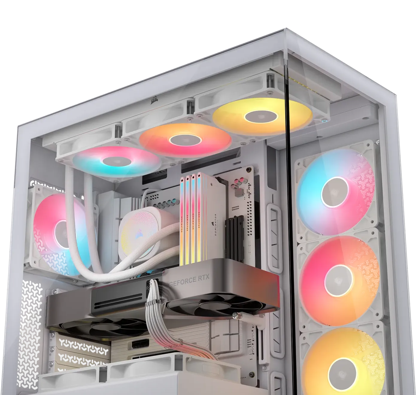 3500X case with multiple fan and radiator mounting points for optimal cooling