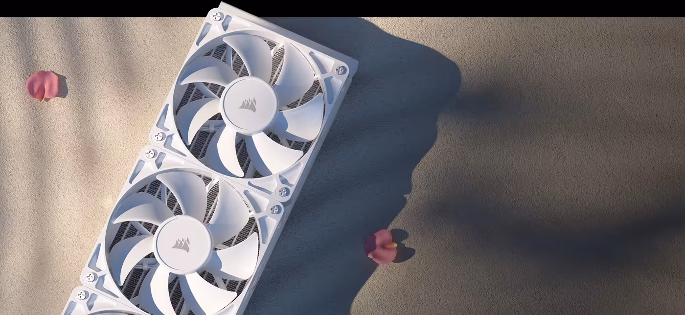 RS series fans with AirGuide technology for focused radiator airflow