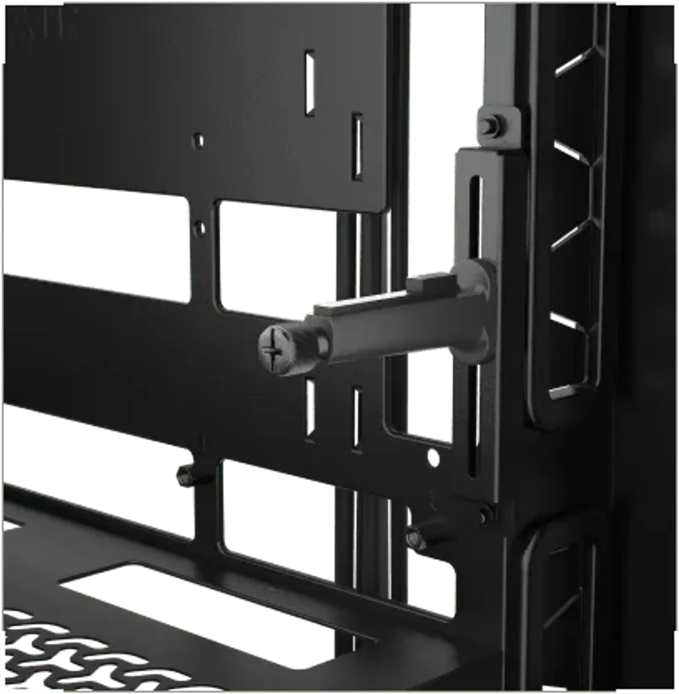 GPU anti-sag stabilization arm preventing graphics card sagging