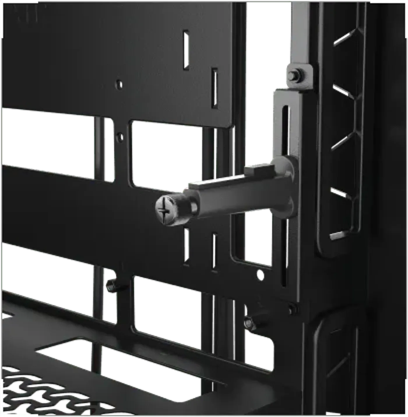 GPU anti-sag stabilization arm preventing graphics card sag