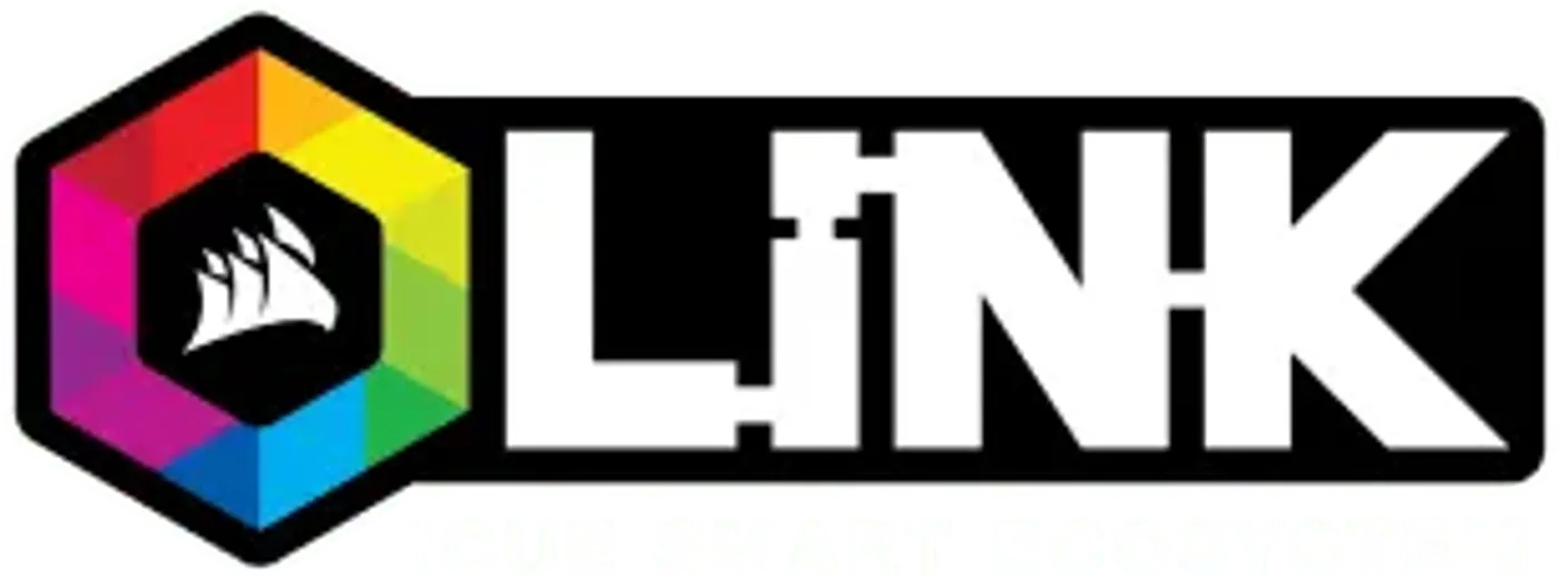 iCUE LINK logo representing intelligent component ecosystem