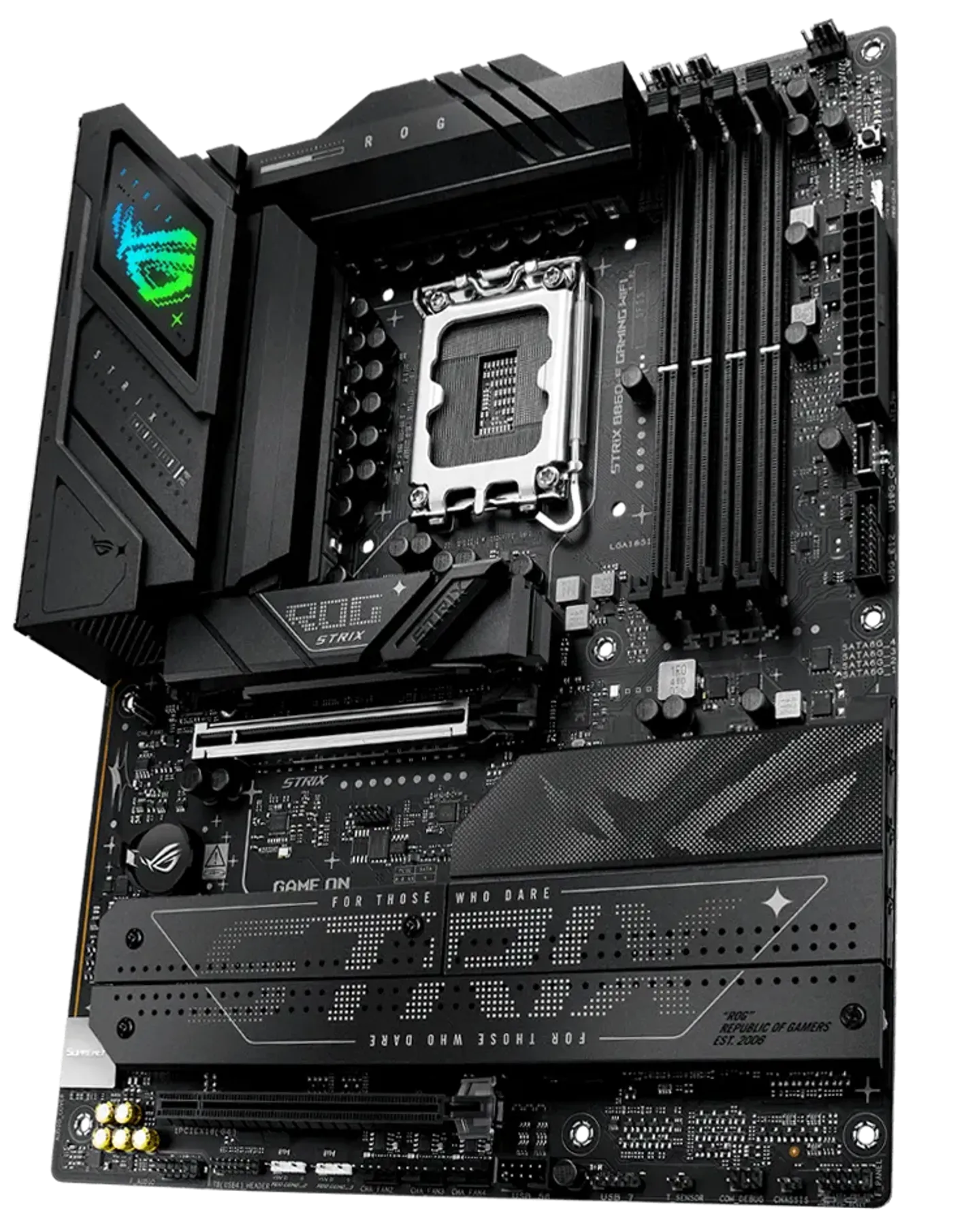 The ROG Strix B860-F is ready to launch into lightspeed.