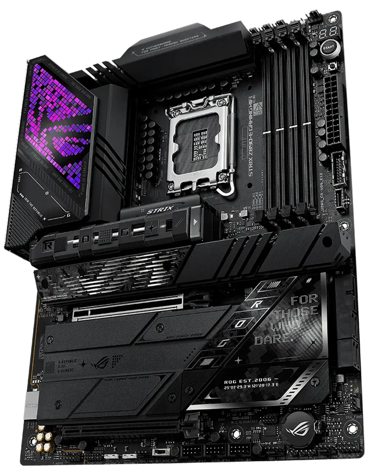 The ROG Strix Z890-E is ready to launch into lightspeed.