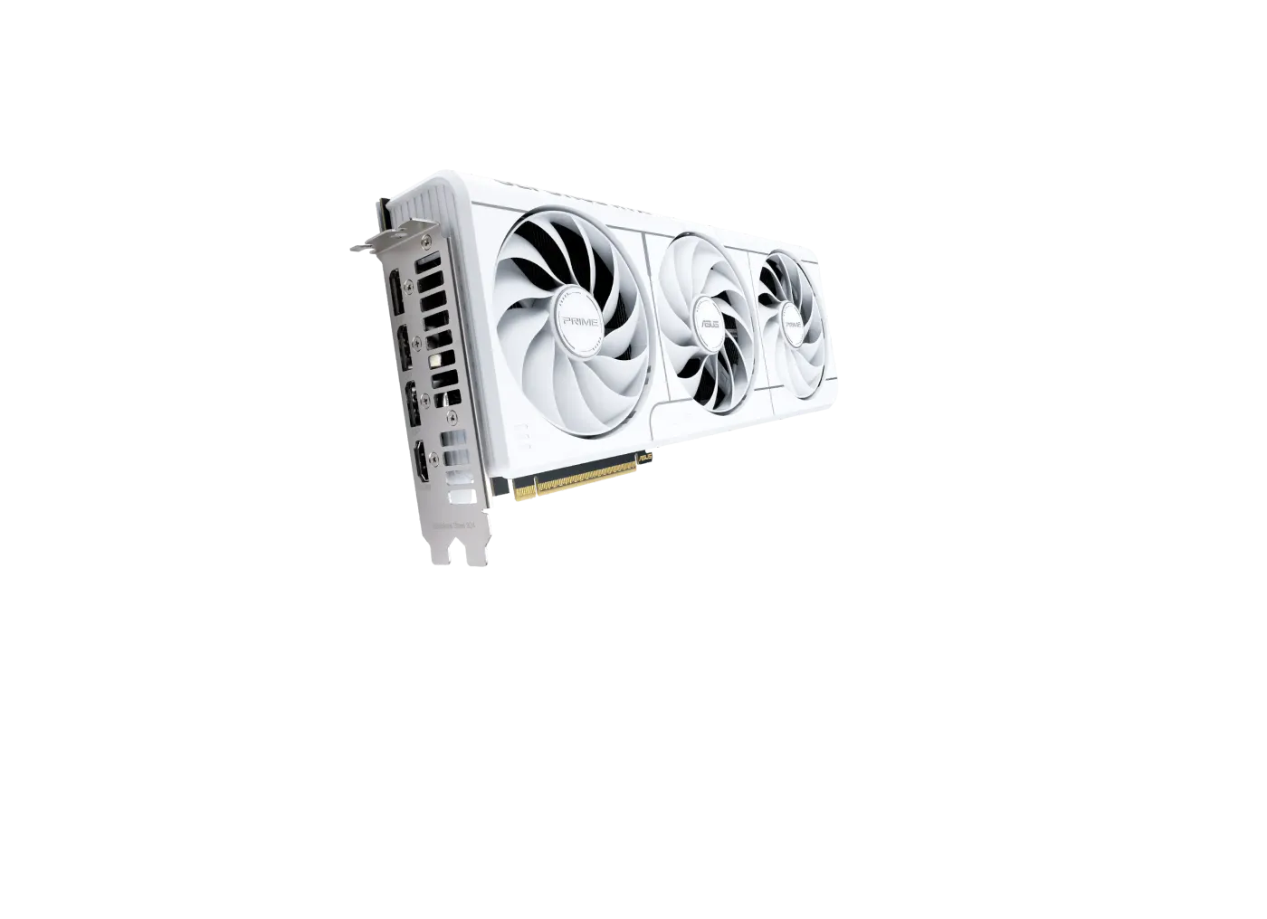 Prime GeForce RTX 5070 White Edition graphics card key visual