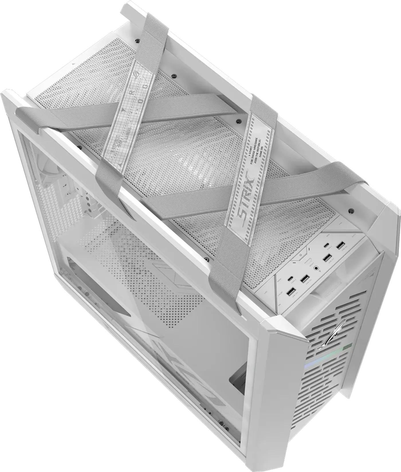 Helios II front view with front panel highlighted