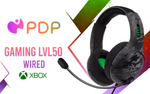 PDP Gaming LVL50 Wired Headset Black Camo - Image 1