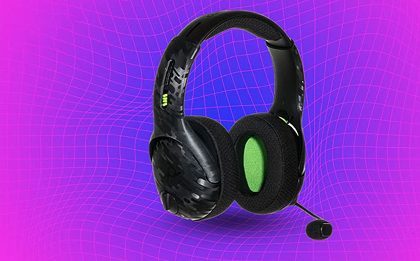 Noise-cancelling boom microphone on the PDP Gaming LVL50 headset
