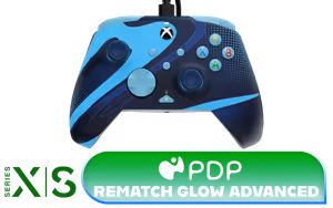 PDP Rematch Glow Wired Controller for Xbox Series X|S - Blue Tide - image 1