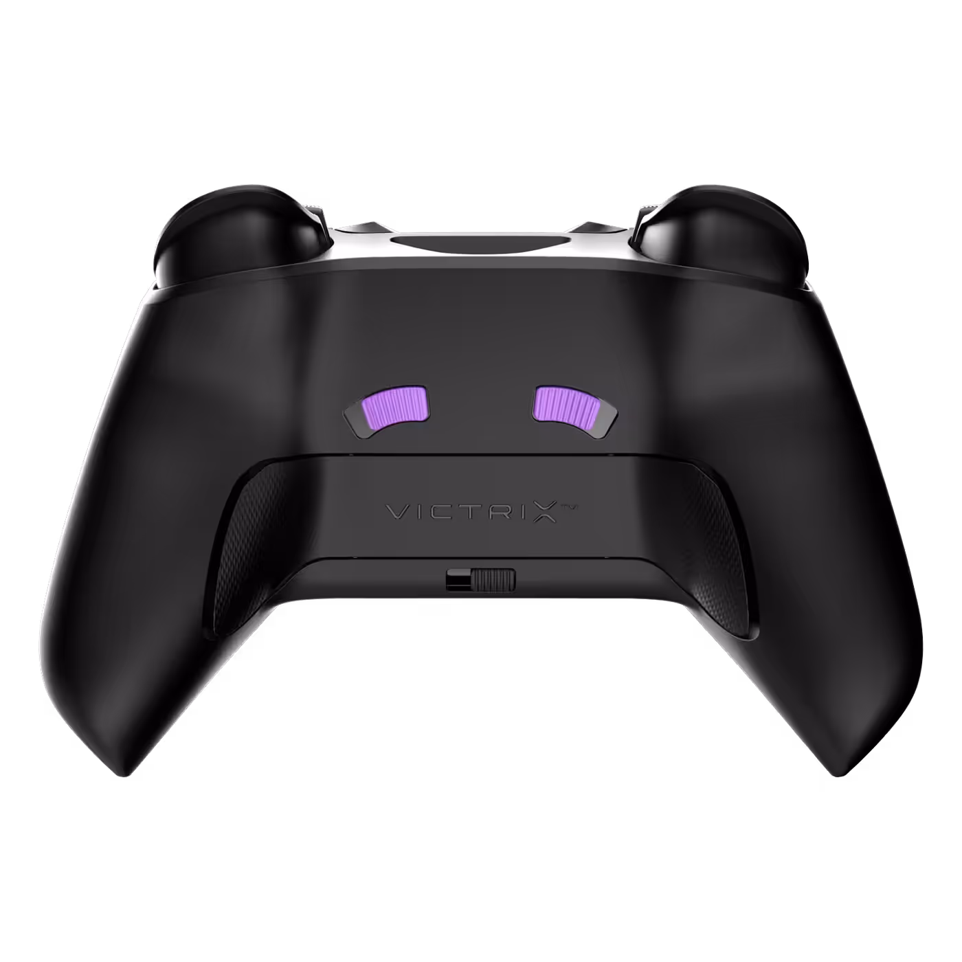 Back of the Victrix Gambit Prime showing the clutch sliders
