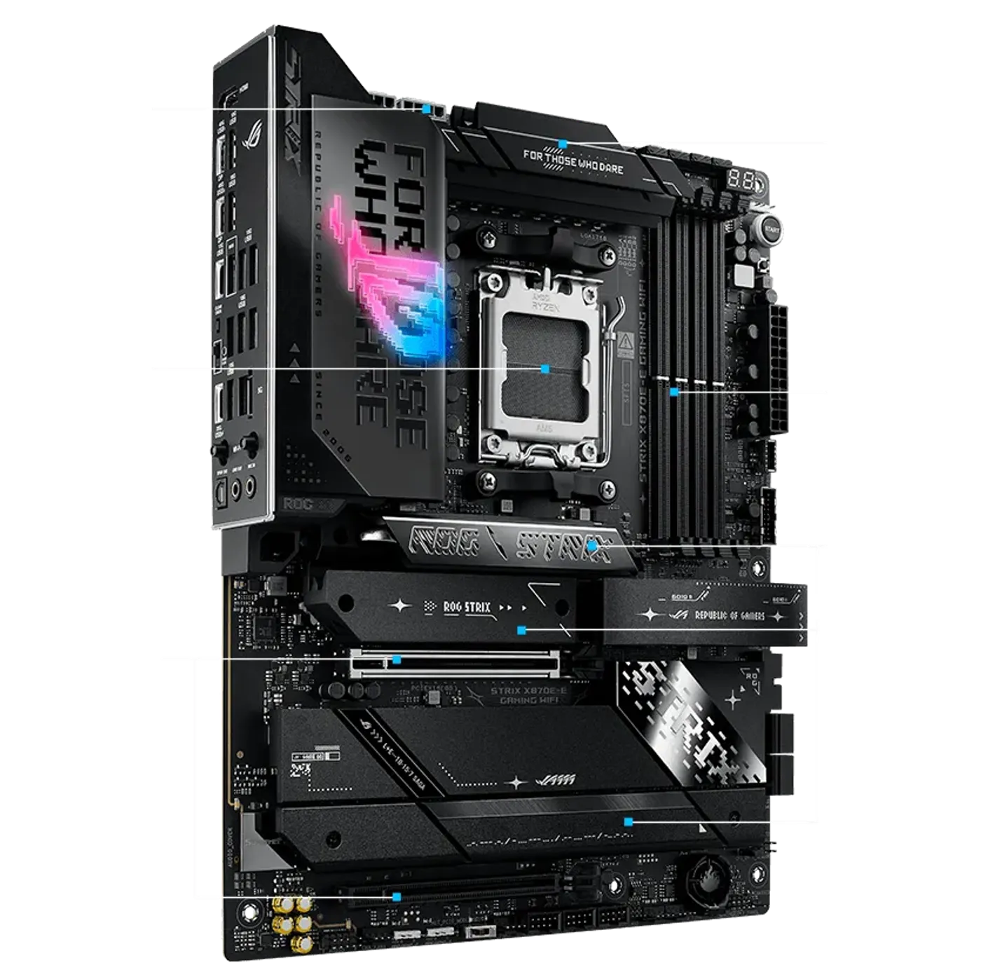 ASUS ROG Strix X870E-E AM5 ATX Motherboard — WiFi 7 | Evetech