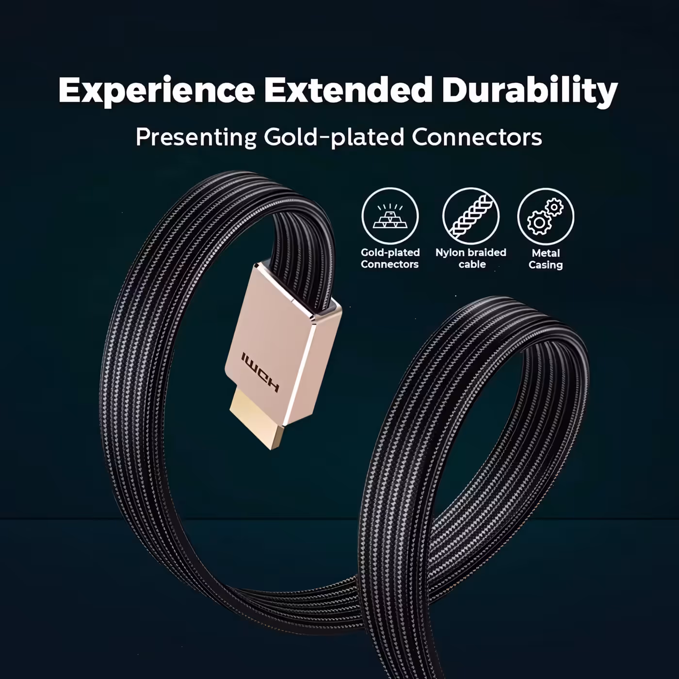 Pure Copper Construction with Gold-Plated Connectors