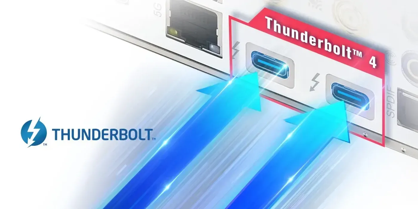 Dual Thunderbolt™ 4/USB4 Type-C