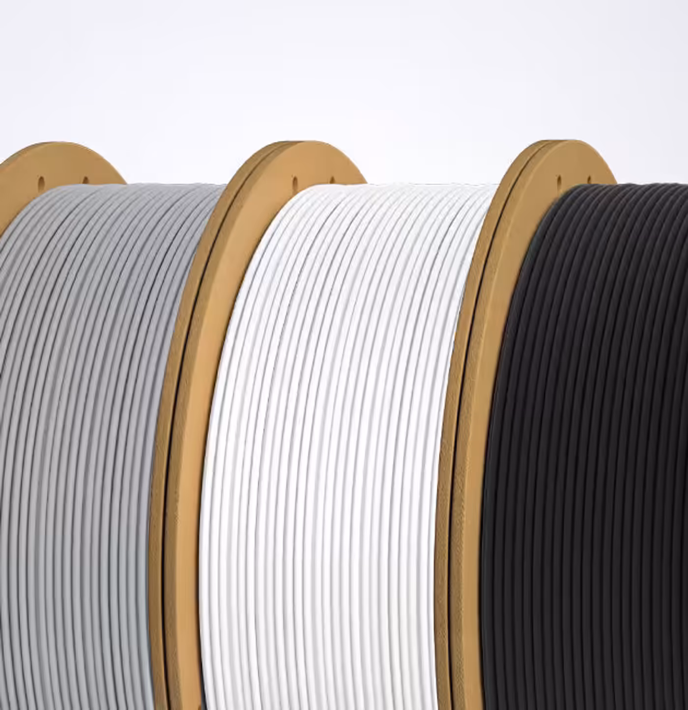 Eco-friendly cardboard filament spool with visible monitoring holes