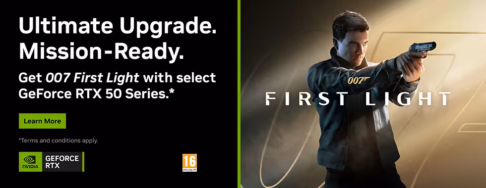 007 First Light with select GeForce RTX 50 Series