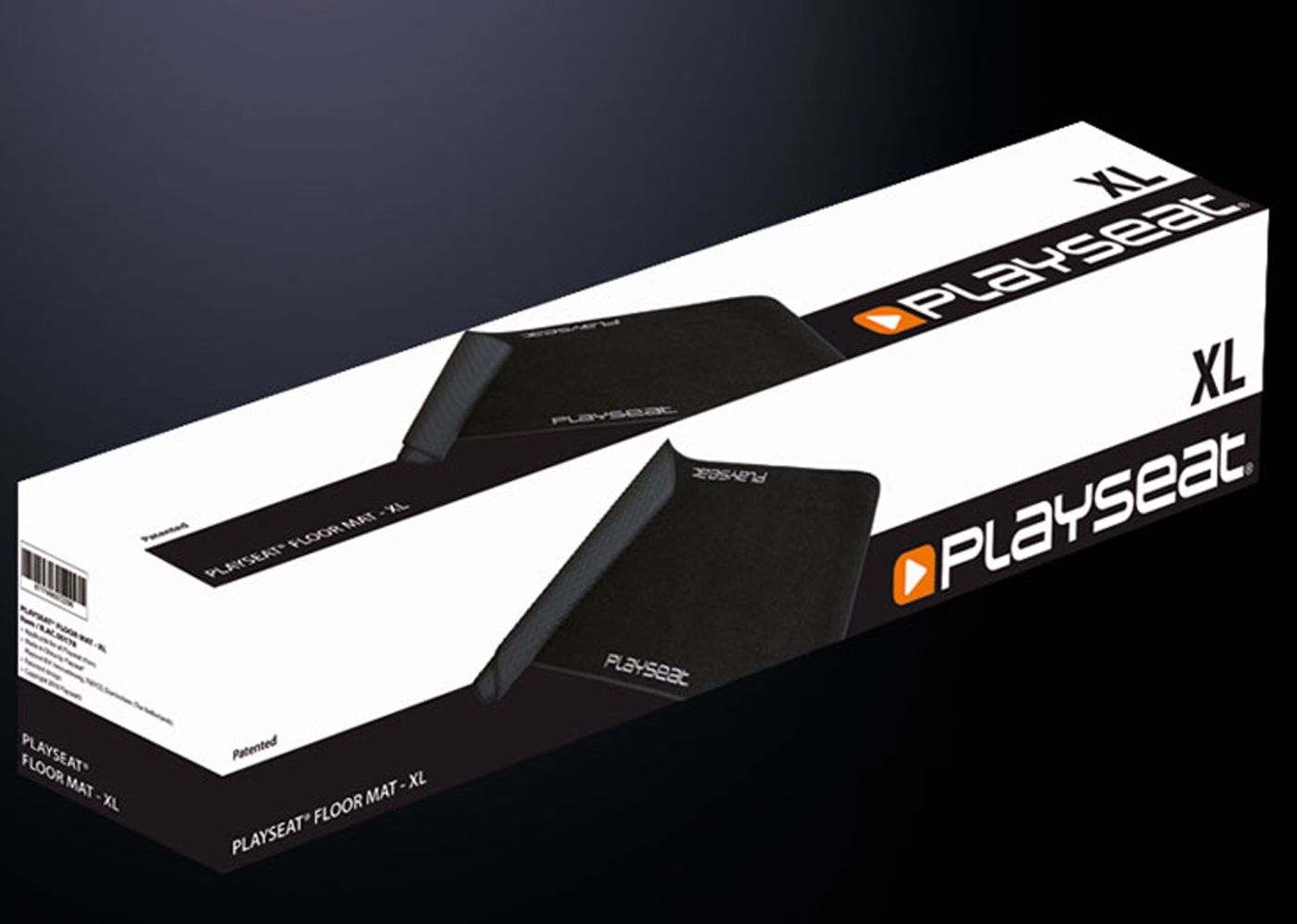 Playseat Floor Mat XL shown with its 156.5 by 68 cm dimensions marked out