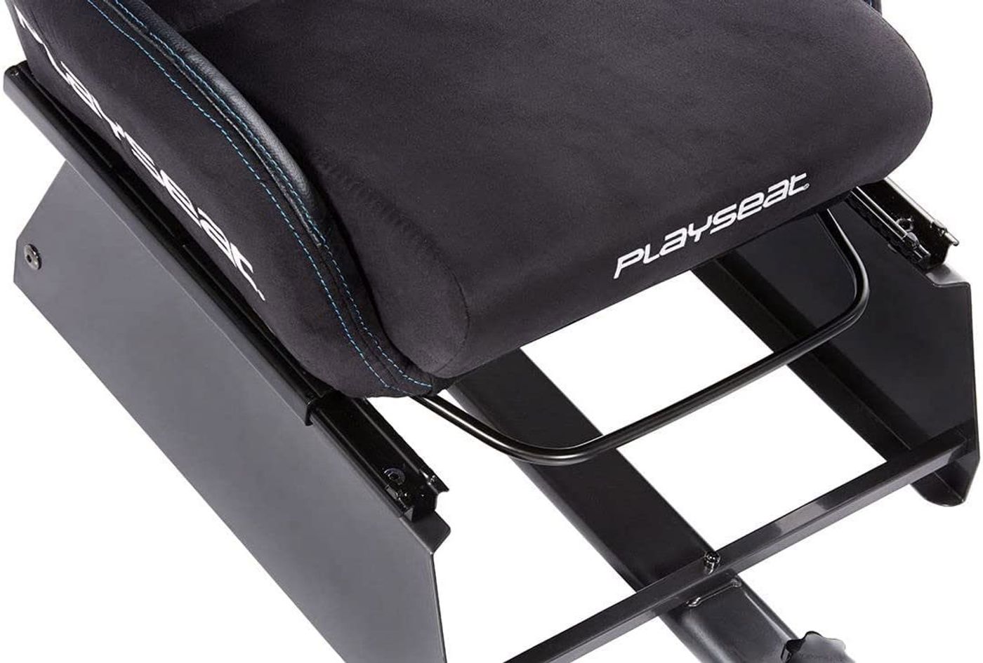 Playseat Revolution racing chair shown as a compatible seat for the slider kit