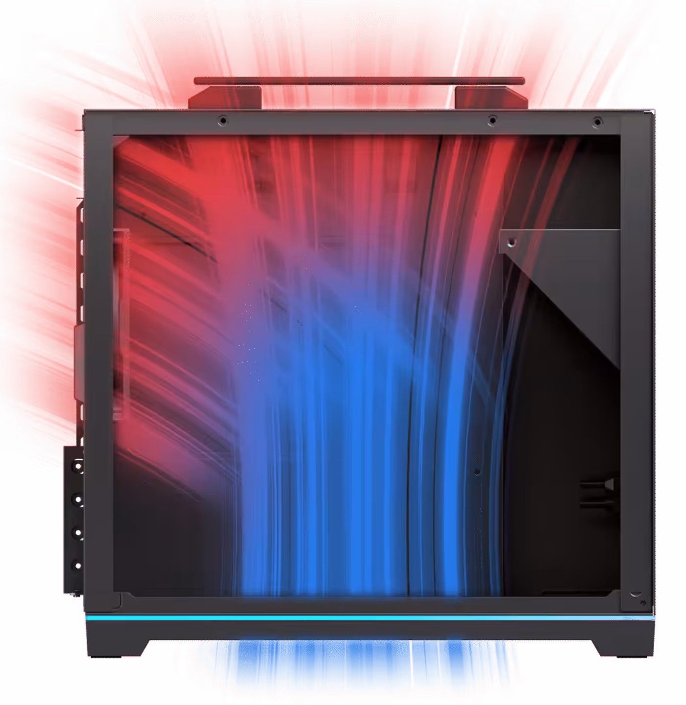 Mesh intake system designed for optimized airflow and cooling performance