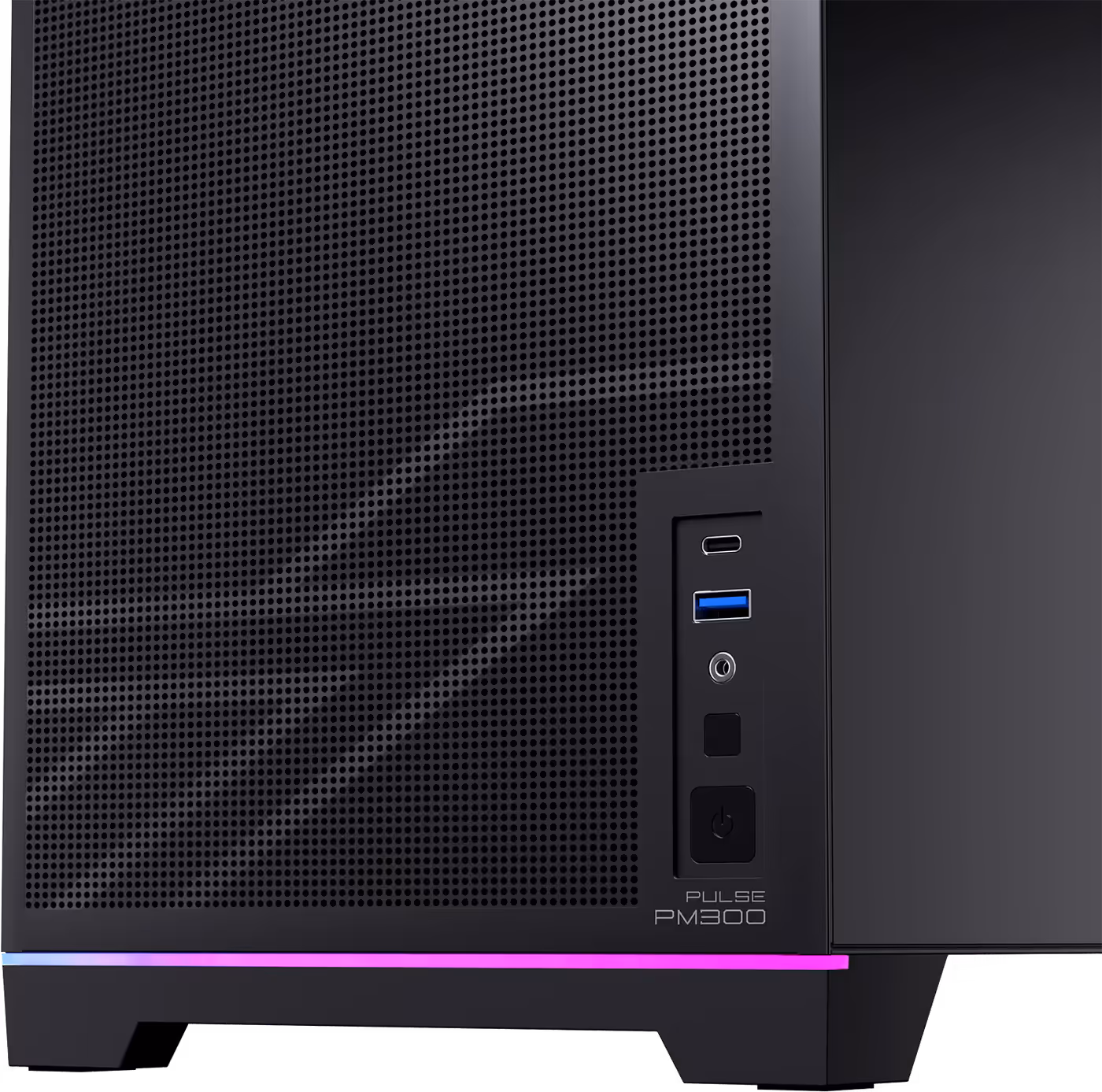 Front I/O panel with dual USB 3.0 and HD audio ports