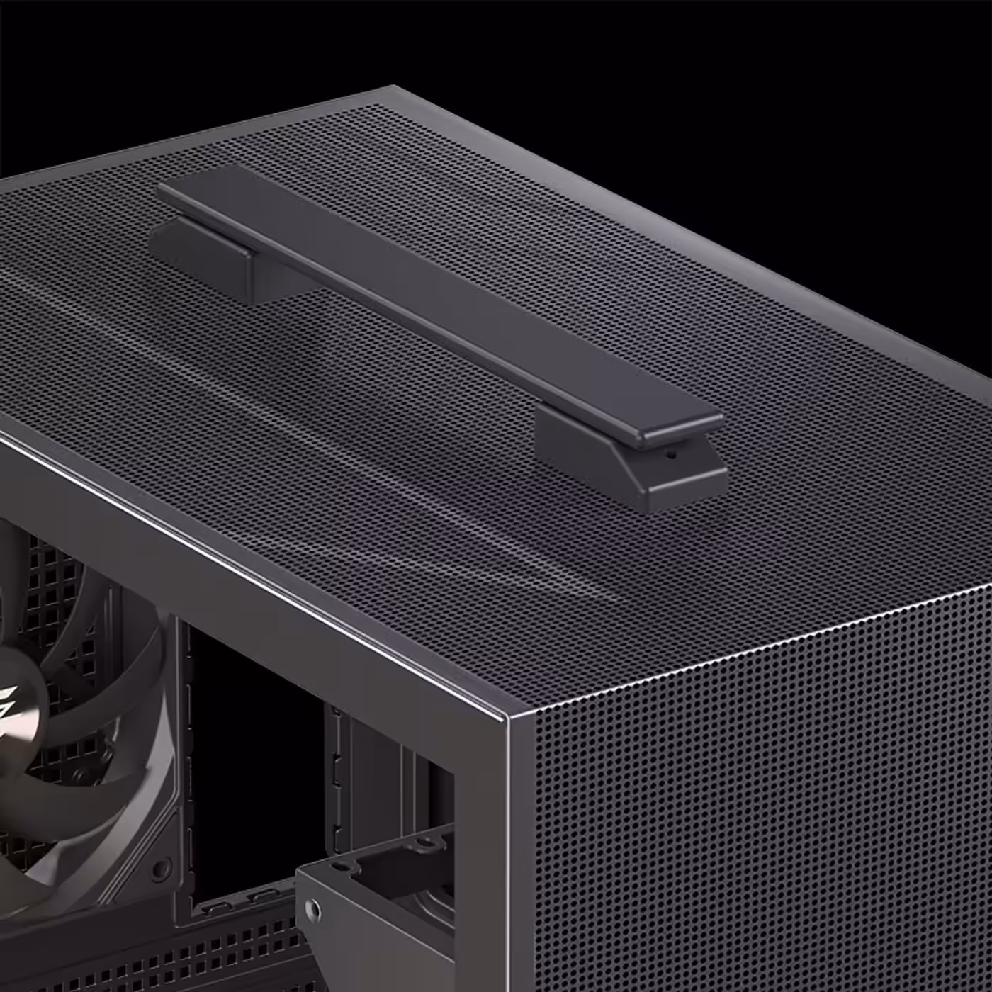 Portable PC case with integrated handle for easy transport