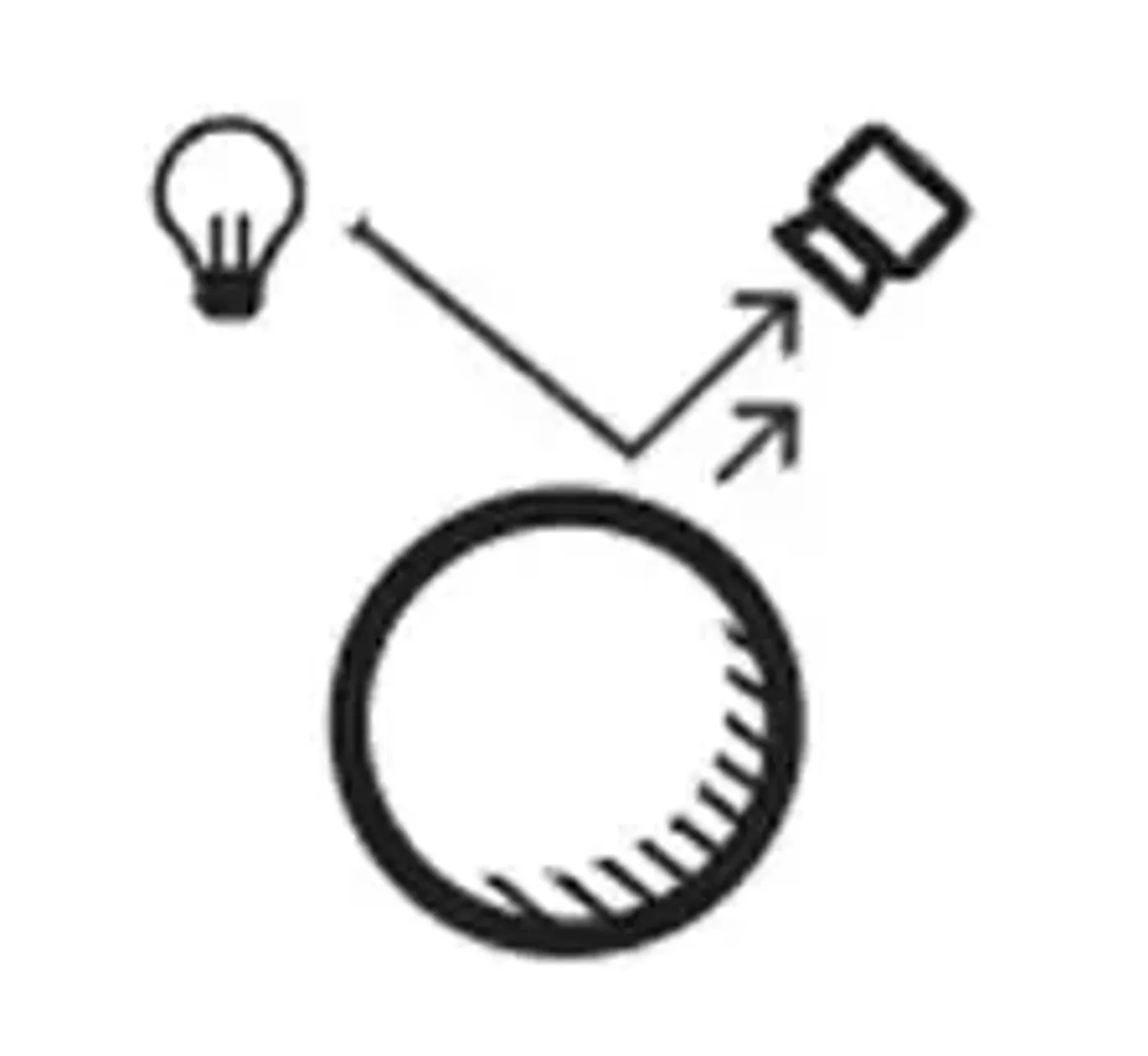 Icon indicating full ray tracing paired with neural rendering for realism
