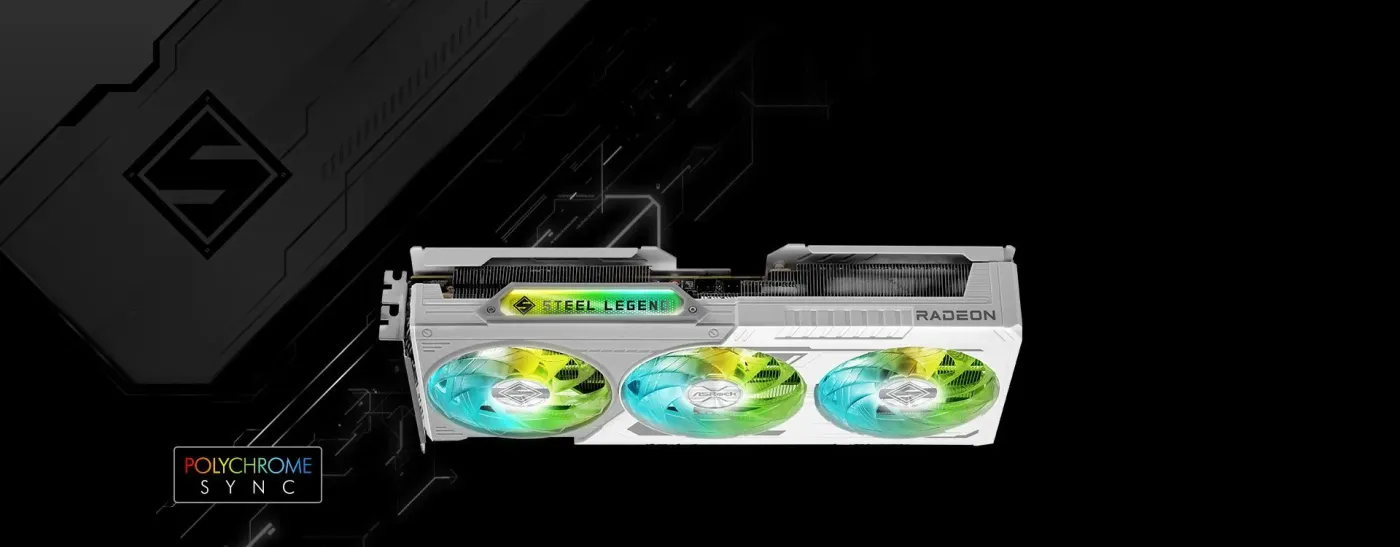 ASRock RX 9060 XT Steel Legend 16GB Graphics Card | Evetech