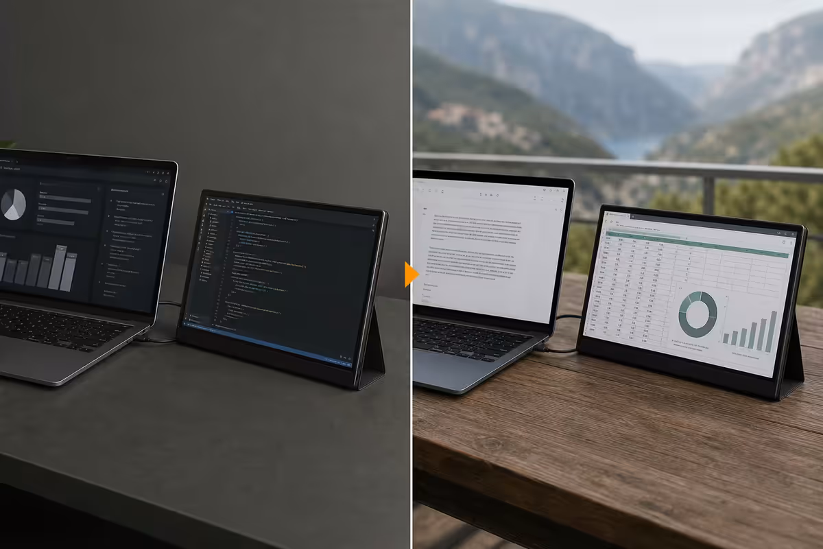 Portable Monitor Guide Work Anywhere