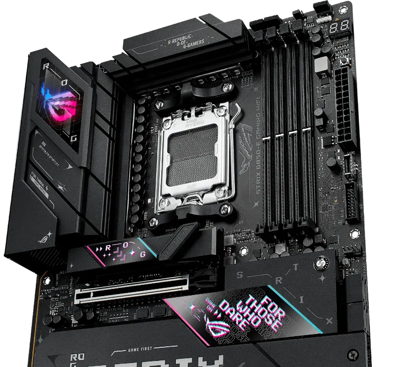 The ROG Strix B850-E features 16+2+2 Power Stages rated for 110 amps.