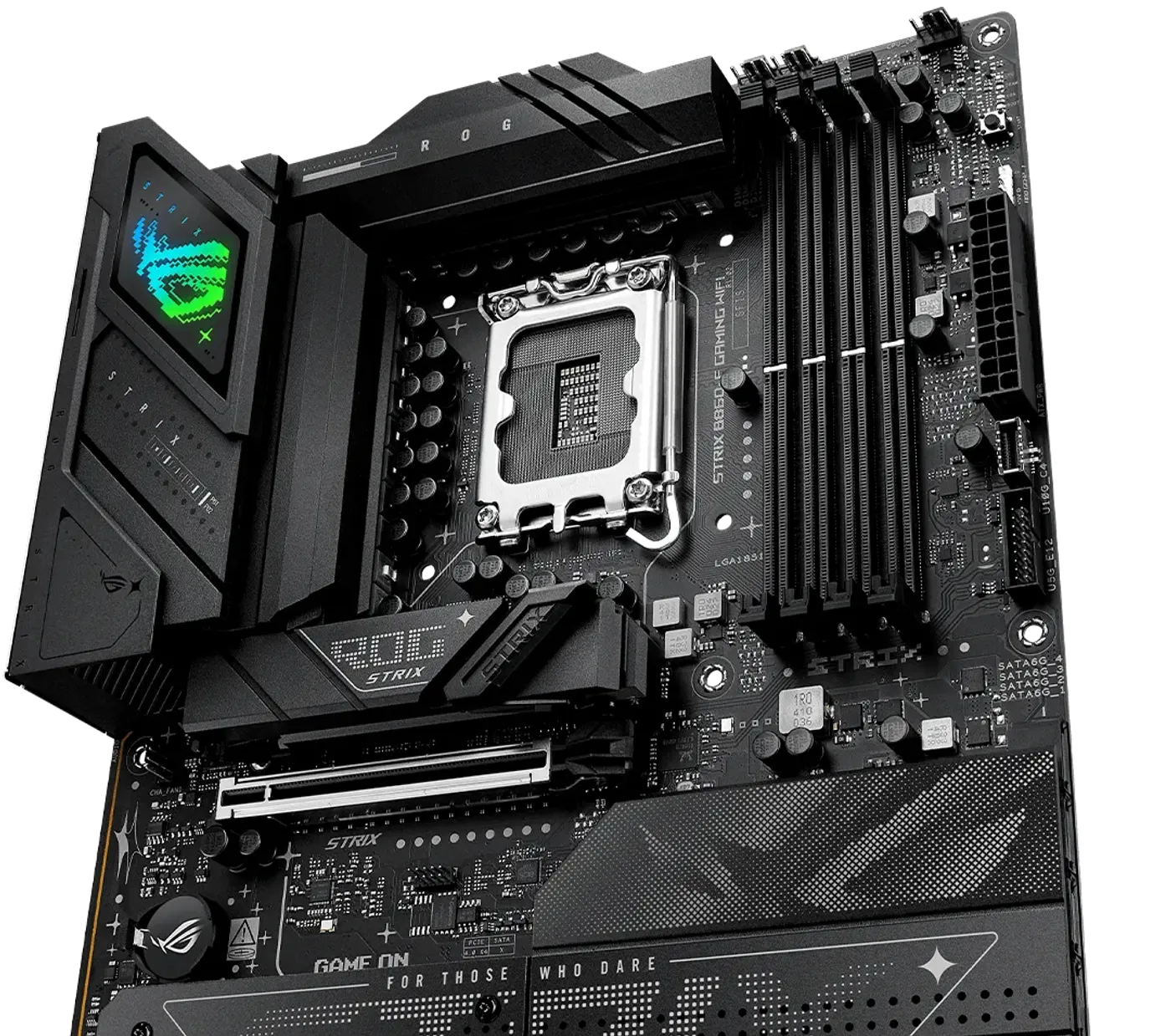 The ROG Strix B860-F features 16+2+2 power stages rated for 110 amps.